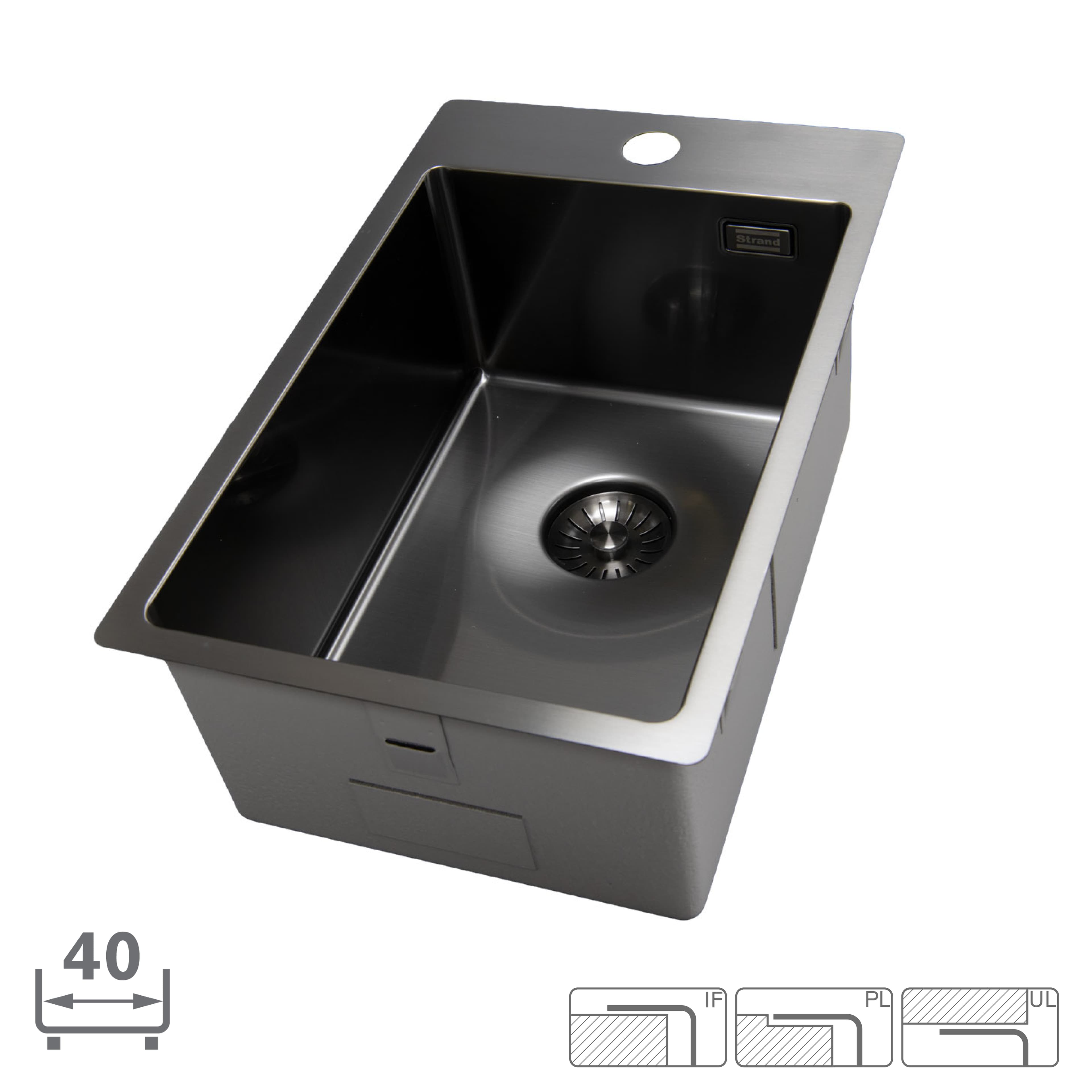 Disklåda Strand Solid SOL-2840B Gun