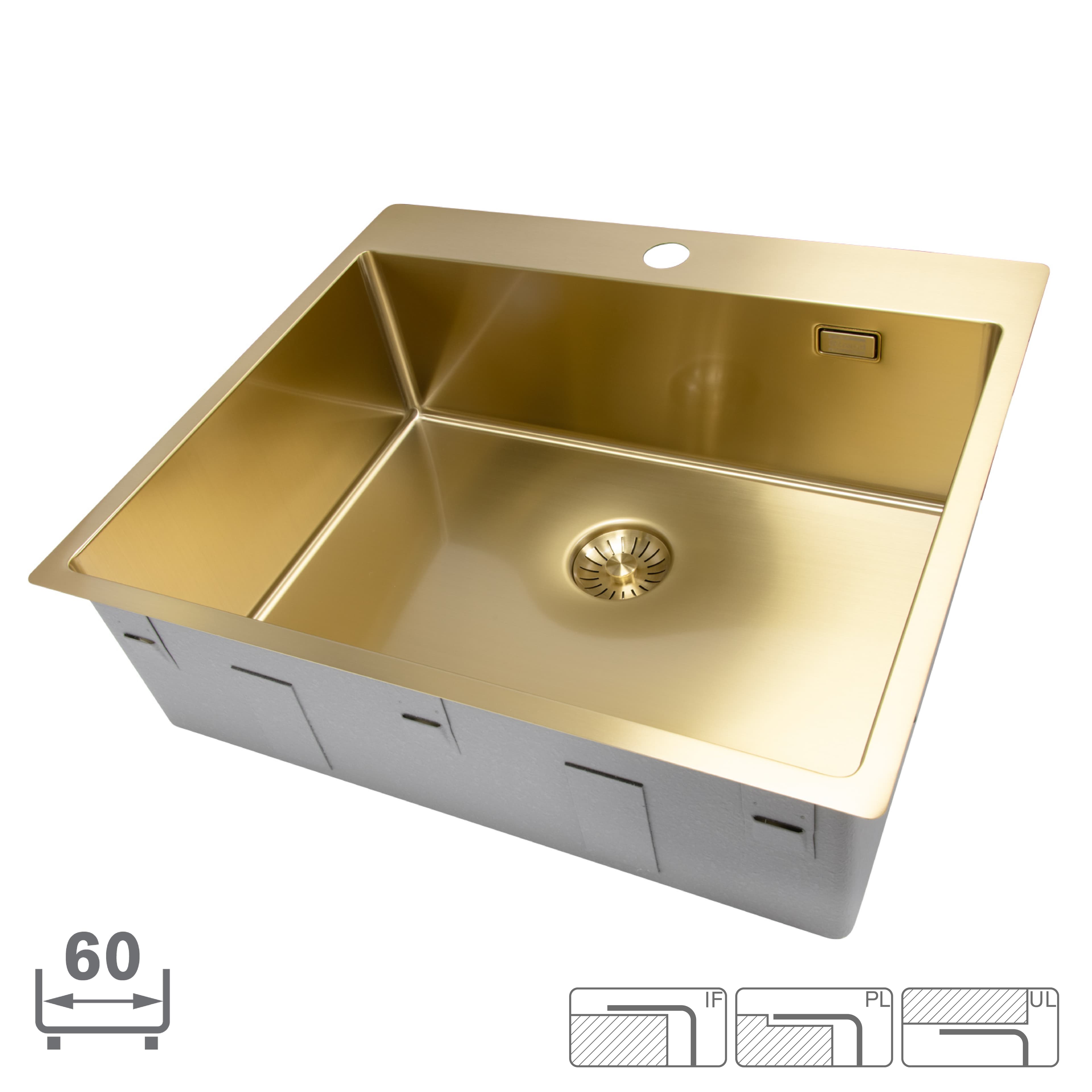 Disklåda Strand Solid SOL- 5440B Gold