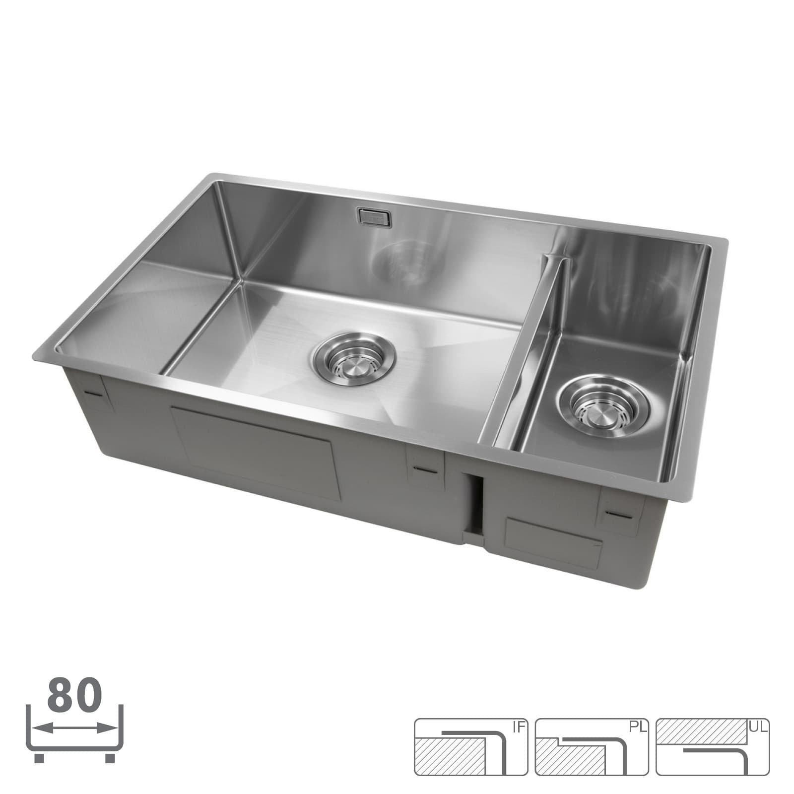 Disklåda Strand ST70-DVC. 70 cm. Dubbel 1½. Vänster. Clips.