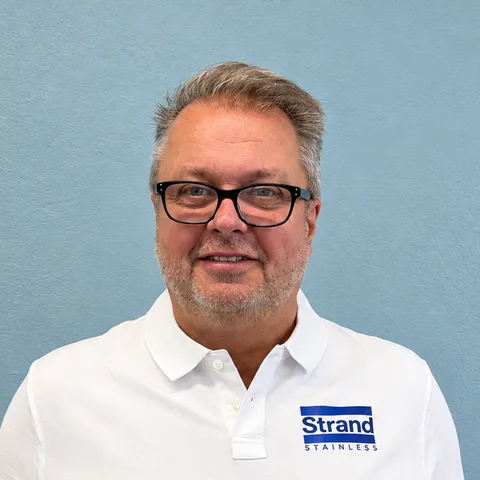 Porträtt av Peter Sköllerfalk, partner på Strand Stainless